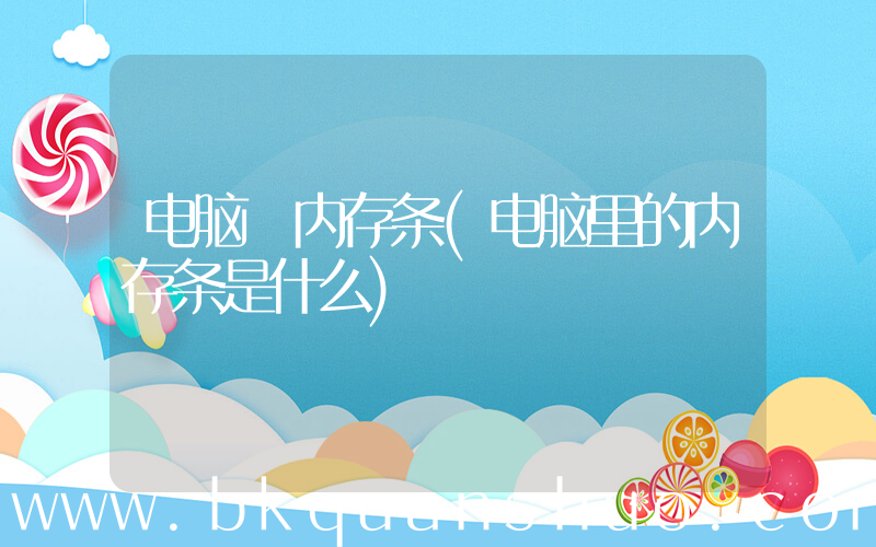 电脑 内存条(电脑里的内存条是什么)